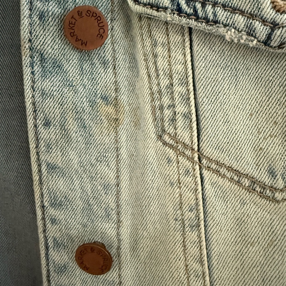 Super Flattering Market & Spruce Slight Stretch Denim Jacket - Picture 16 of 16